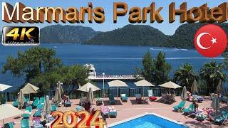 4K MARMARIS PARK HOTEL 2024  GOOD BEACH RESORT MUGLA DALAMAN TURKEY