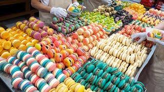 Awesome Making various Korean-style macarons sold by 1000 pieces a day