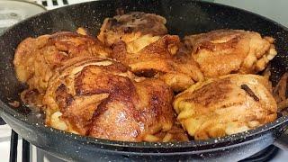 Куриные бедра на сковороде Вкуснее чем в духовке Вкусный и быстрый ужин для семьи‼️