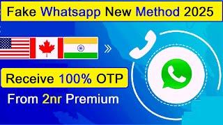 How to create fake Whatsapp account without Sim card  without number Working trick 2025