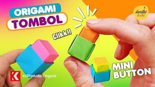 Kertas Tombol MINI BUTTON - Cara Mudah Membuat Mainan Tombol dari kertas Origami - Origami Button