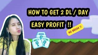 NO BREAK  EZ PROFIT sampai 2 dl PERHARI  - GROWTOPIA INDONESIA