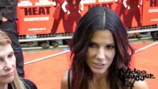 The amazing Sandra Bullock dropping a few words in German at The Heat Gala Screening in London