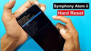 Symphony Atom ii Hard Reset  Symphony Atom ii Screen Lock Remove  Symphony Atom 2 Password Reset