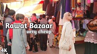 Walking in the Rawat mandi Bazaar - very cheap market 2022 4K