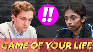 THE GAME OF YOUR LIFE  Vaishali Rameshbabu vs Alexander Donchenko  Biel Chess Festival 2024