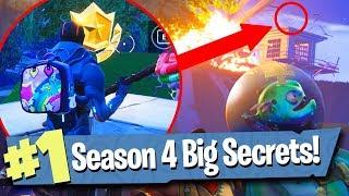 13 SECRETS + EASTER EGGS IN SEASON 4 - Fortnite Battle Royale