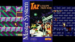 Master System Taz in Escape from Mars HD  60fps