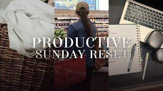 SUNDAY RESET ROUTINE  self care cleaning and preparing for a productive week ahead