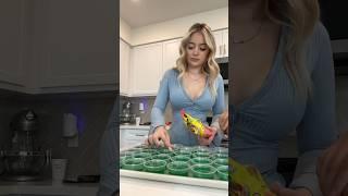 Making Jell-O shots 3 different flavors