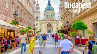 Budapest Hungary - Evening Walk - August 2021 - 4K-HDR Walking Tour ▶97min