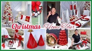 TOUR NAVIDEÑO DE LA CASA NAVIDAD 2021 DECORACIONES CON COLORES TRADICIONALES #tournavideño