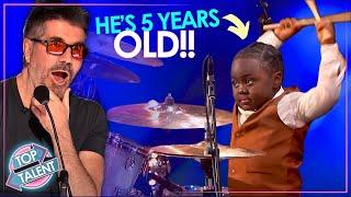 5-Year-Old SHOCKS the Judges with EPIC Drum Skills on AGT 2024 