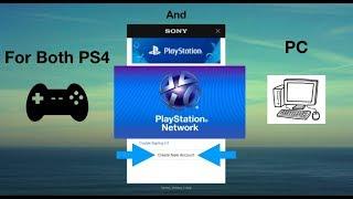 How To Create A Playstation Network Account On PS4 and PC - 2019