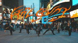 DANCE IN PUBLIC NYC  TIMES SQUARE XG - GRL GVNG Dance Cover by Aurora