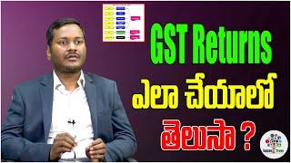 GST Returns Details in Telugu  GST Explanation In Telugu  CA Pradeep  Sravan Kumar Business Tree