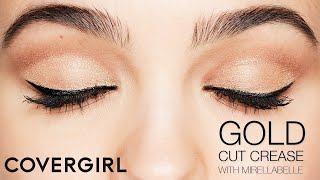 Gold Cut Crease Makeup Tutorial with Mirella Belle  COVERGIRL