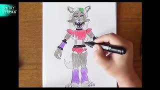 How to draw Roxanne Wolf FNAF Как нарисовать Волчицу Роксану ФНАФ