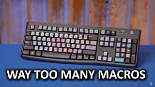 DIY 87-Key Macro Keyboard - Because he has too many keyboard shortcuts