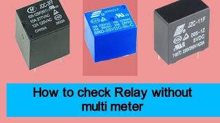 How to check Relay in pcb board