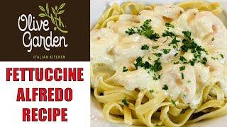 Easy to Make Olive Garden Fettuccine Alfredo with Shrimp