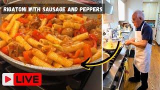Rigatoni with Sausage and Peppers by Pasquale Sciarappa