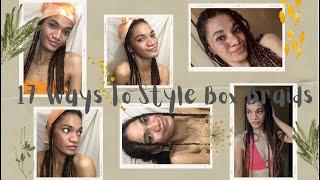 17 Ways To Style Box Braids with Silk Scarf by Curls and Neon Island  Philippines  MJ Brown 