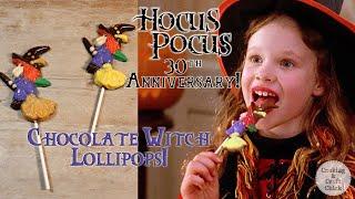 Hocus Pocus 30th Anniversary Chocolate Witch Lollipops  Danis Lollipop  Witch Candy Melt Lollipop