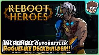 INCREDIBLE New Autobattler Roguelike Deckbuilder  Lets Try Reboot Heroes