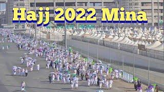 Hajj 2022 Hujaj in Mina live stoning of the Devil Shaitan Rami jamarat