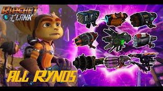 Ratchet & Clank - All RYNO Weapons  2002 - 2021 GAMEPLAY