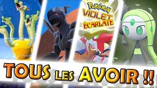 32 LOCALISATIONS + MÉTHODES LÉGENDAIRES & FABULEUX  - TUTO DLC#2 sur POKÉMON ÉCARLATE & VIOLET