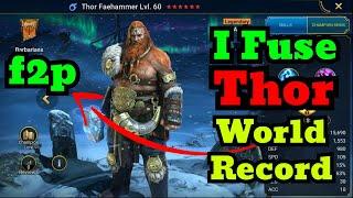 Thor Full Upgrade Gameplay f2p?  Raid Shadow Legends