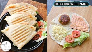 Trending Wrap Hack with Aloo Tikki Wrap  Desi Aloo Tikki Wrap Recipe  The Terrace Kitchen