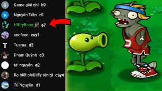 Tôi để KÊNH CHAT ĐIỀU KHIỂN PLANTS VS ZOMBIES