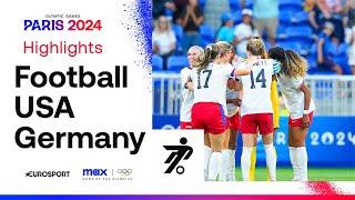 USA 1-0 Germany Olympic Women’s Football Semi-Final Highlights  #Paris2024 #Olympics