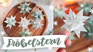 DIY Fröbelsterne EINFACHE Anleitung fürs Sterne basteln an Weihnachten  für Anfänger  TRYTRYTRY