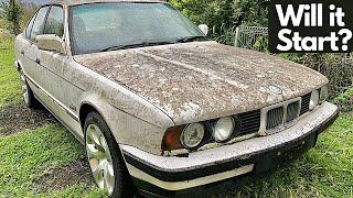 Abandoned e34 BMW 535i  First Start After 12 Years