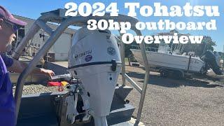 2024 Tohatsu 30hp tiller outboard overview