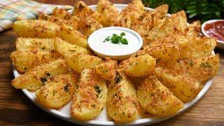 البطاطس تصبح لذيذة جدًا ومقرمشة عند تحضيرها بهذه الطريقة السهلة  Delicious and crispy potatoes