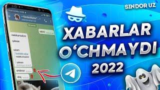 TELEGRAMDA OCHIRILGAN XABARLARNI TIKLASH YANGI USULI 2022