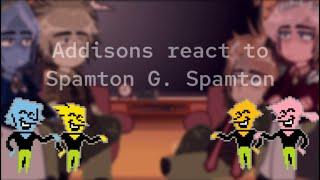 DELTARUNE  Addisons react to Spamton G. Spamton   GachaClub 