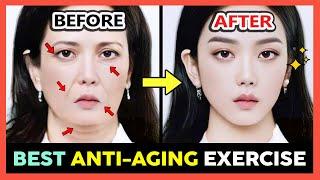  ANTI-AGING EXERCISE FOR FACE  LOOK YOUNGER TIGHTEN SKIN REDUCE WRINKLES NO HAND TOUCH