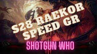 Season 28 Barbarian Raekor Ancient Spear Boulder Toss Speed GR