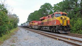 Florida East Coast Railway around Titusville FL - January 2023