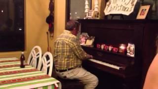 Grandpa Kirby playing 100 year old piano