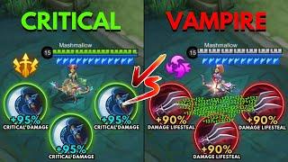 Miya Critical Build vs Miya Vampire Build