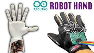 Arduino Flex Sensor controlled Robot Hand  Prosthetic Hand