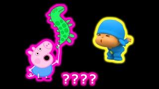 Pocoyo & Peppa Pig Balloon Float & Crying Sound Variations in Seconds  Tweet