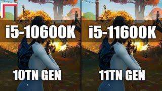 Intel Core i5-10600K vs Intel Core i5-11600K Z490 — Test in 10 Games 1080p 1440p